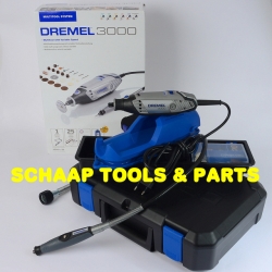 Boor- en freesmachine multitool 3000 met flexibele as en 25 accessoires in koffer | 3000-1-25